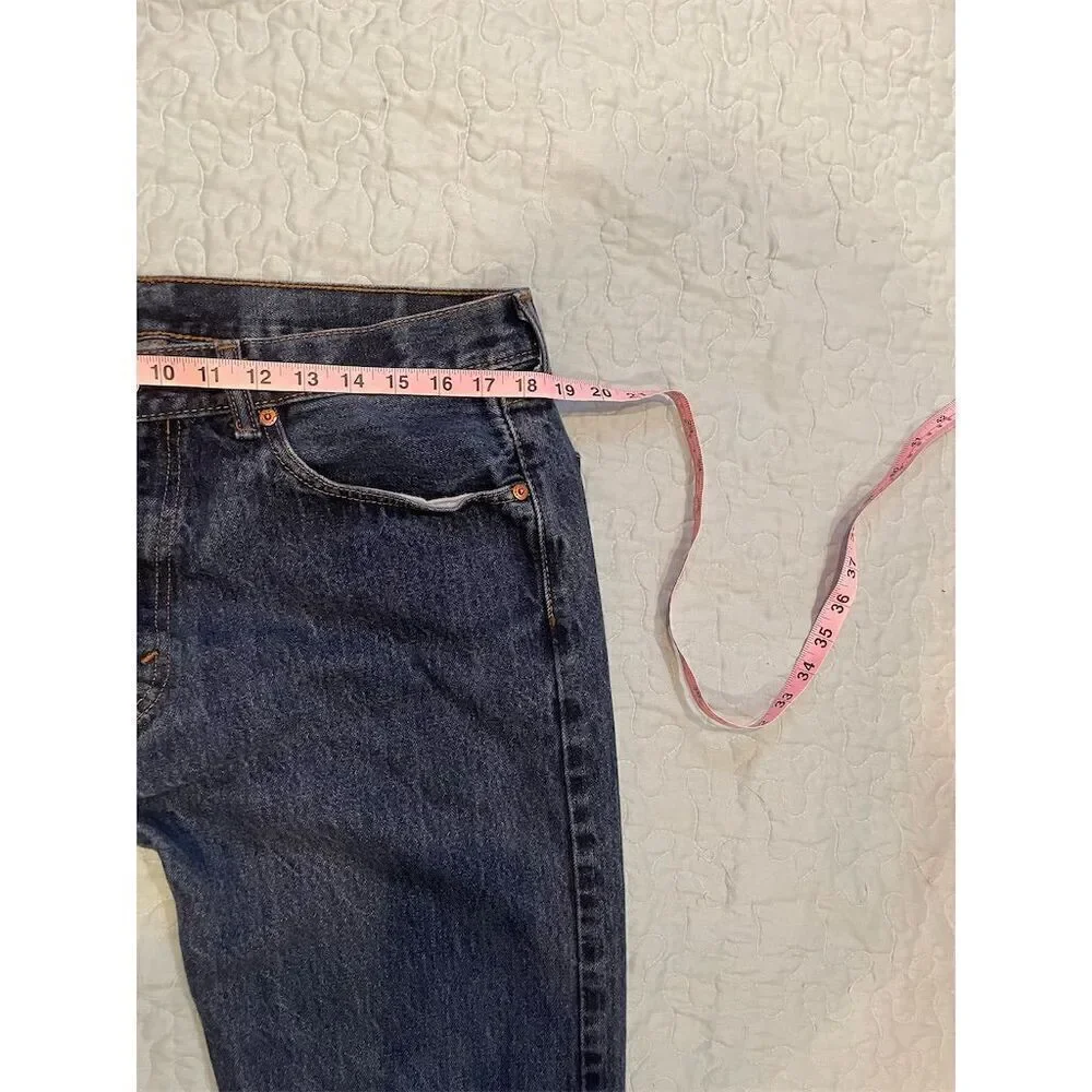 Vintage Levi's Men's 36x30 Blue Denim Jeans Straight Fit Red Tab